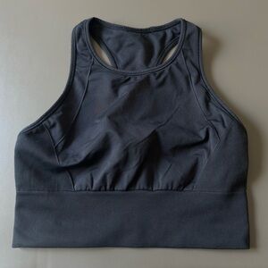 Lululemon High-Neck Black Sports Bra Size 6